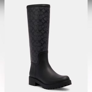 Coach Tall Signature Rain Boots